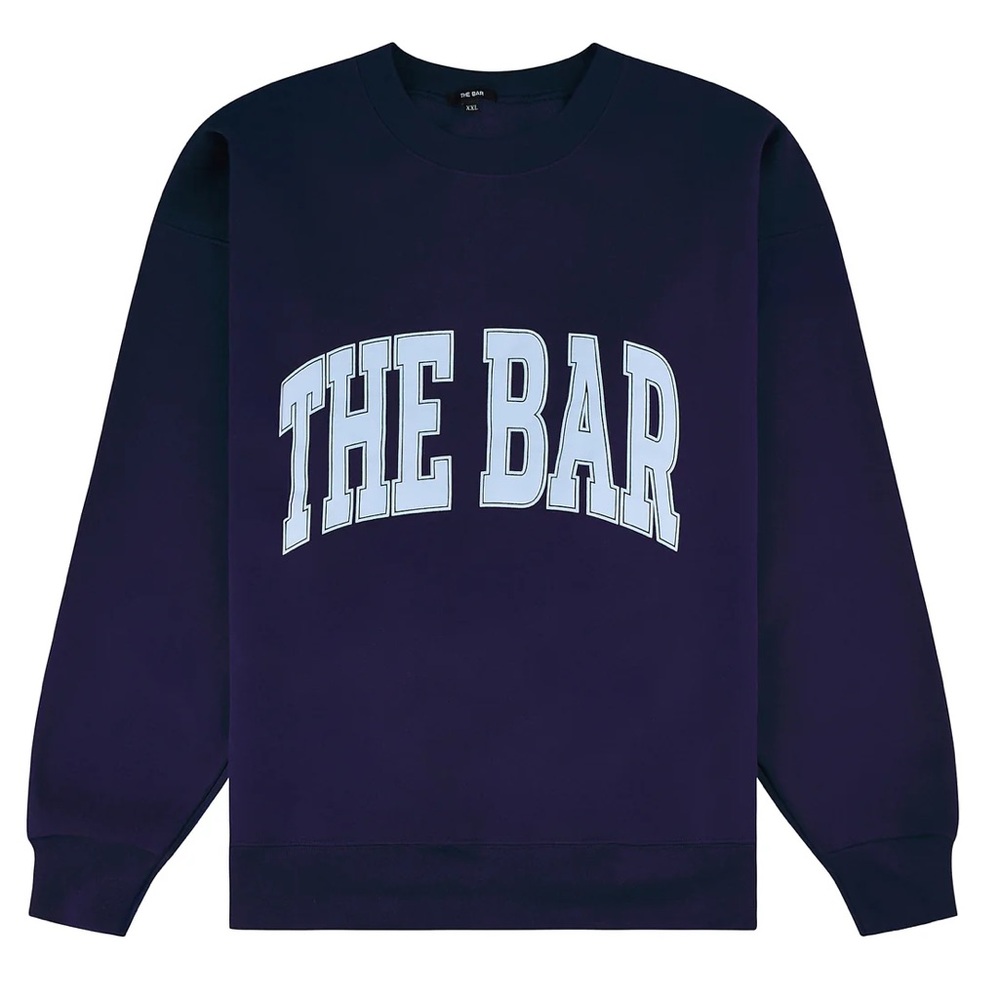 THE BAR - VARSITY SWEATSHIRT NAVY/BABY BLUE (XL) - Picture 5 of 8